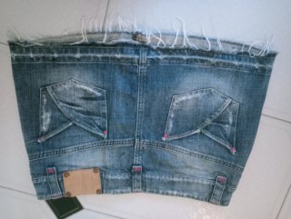 Falda vaquera vintage tiro bajo