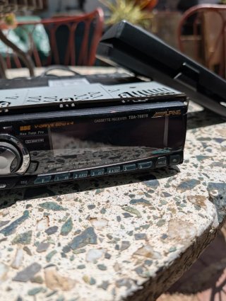 Radio Coche Alpine TDA-7587R Cassette + Mando