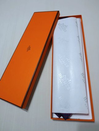 Corbata Hermès Azul y Roja