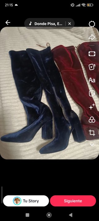 Botas Zara Azul 38 y Granate 37