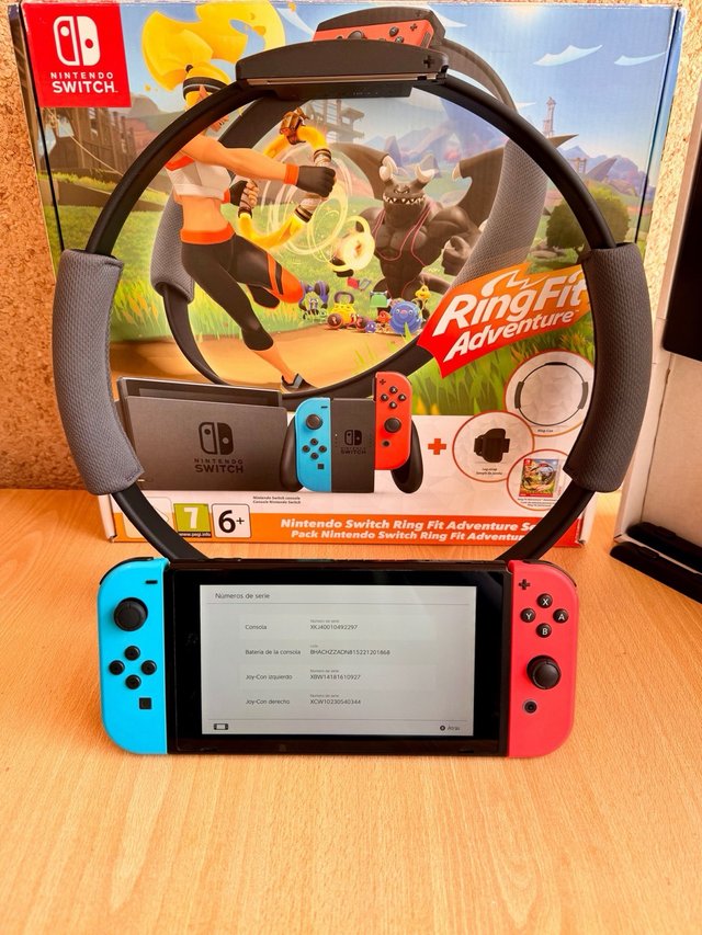 Nintendo Switch V2 + RingFit Aventura + Accesorios