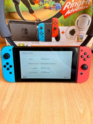 Nintendo Switch V2 + RingFit Aventura + Accesorios