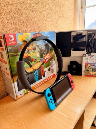 Nintendo Switch V2 + RingFit Aventura + Accesorios