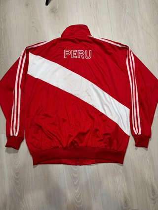 Chaqueta Adidas Perú Originals Roja y Blanca
