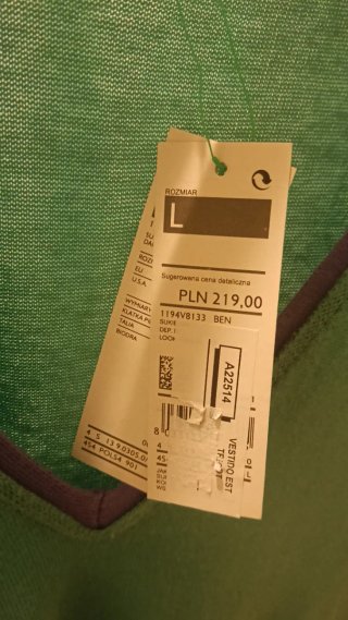 Vestido verde Benetton