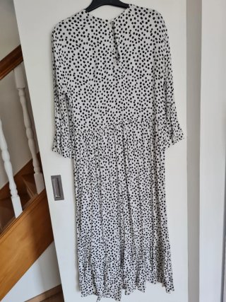 Vestido Zara Negro y Blanco
