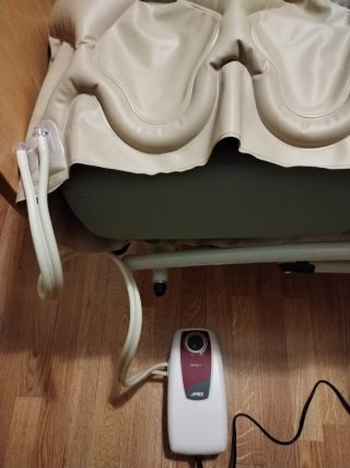 Cama geriátrica eléctrica con barandillas