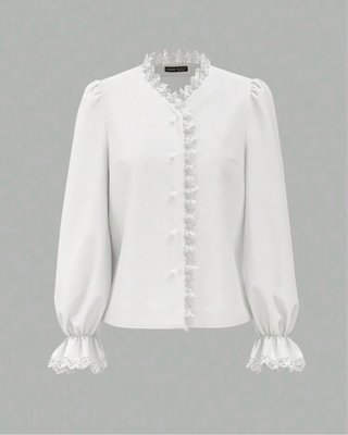 Camisa blanca con encaje SIN ESTRENAR