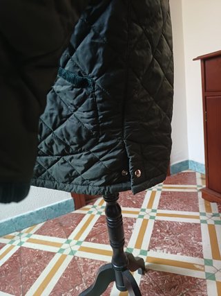 Chaqueta acolchada de caza verde