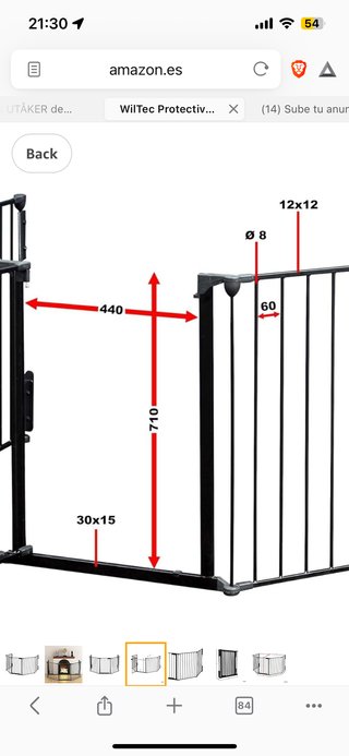 Barrera seguridad niños/mascotas 300cm