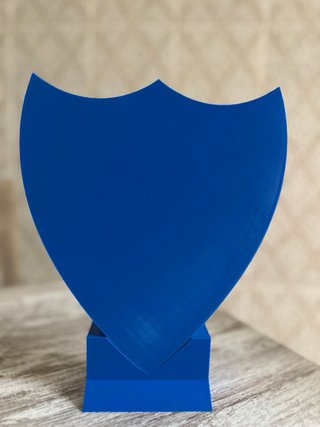 Escudo Málaga CF impreso en 3D