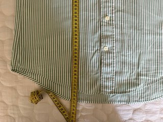 Camisa Gant, de rayas, verde agua, talla S