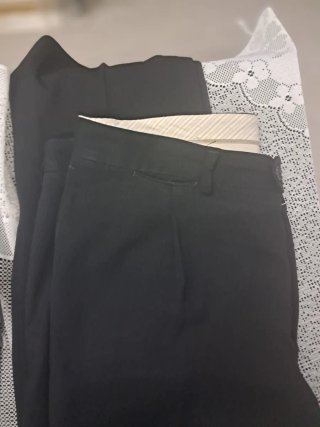 Lote 2 Pantalones Italianos Talla 44 Negros