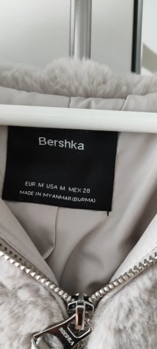 Abrigo peluche Bershka Talla M