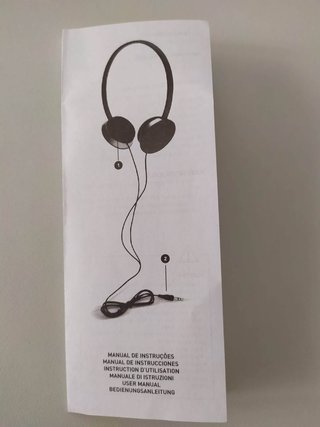 Auriculares diadema finos negro/plata