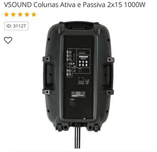 Altavoces Vsound 15' 1000W con trípodes