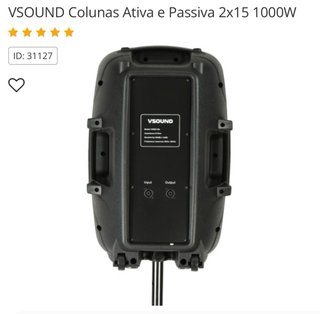 Altavoces Vsound 15' 1000W con trípodes