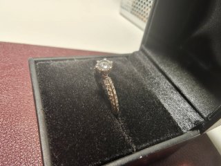 Anillo Oro Blanco y Diamantes