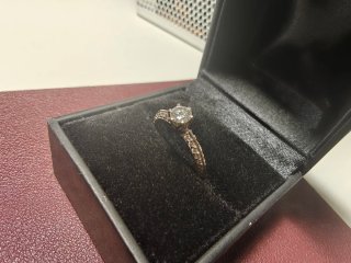 Anillo Oro Blanco y Diamantes
