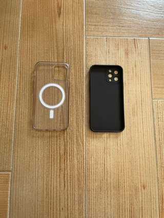 Cover iPhone 12 Pro (Trasparente e Nera)