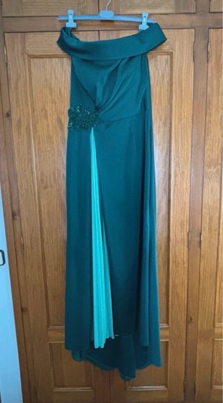 Vestido largo verde invitada boda