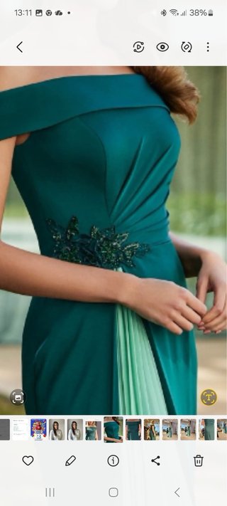 Vestido largo verde invitada boda