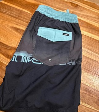 Bañador Quiksilver Negro y Turquesa