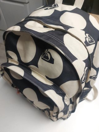 Mochila Roxy Beige y Negra