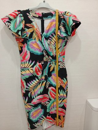 Vestido fiesta estampado floral Emma Nicolas Talla