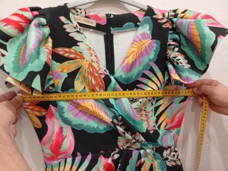 Vestido fiesta estampado floral Emma Nicolas Talla