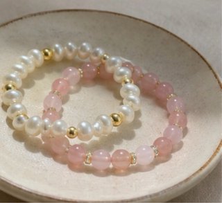 2 Pulseras Hechas a Mano 15cm