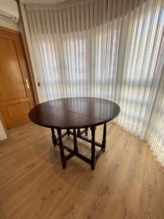 Mesa plegable redonda para 6 personas