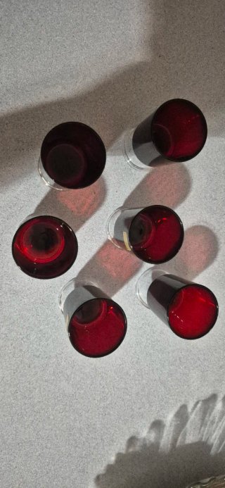 Copas Luminarc Vintage Rojas