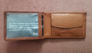 3 Carteras de piel hombre + 1 tarjetero