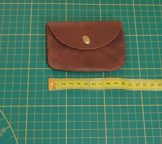 Mini porta monete/carte in vera pelle