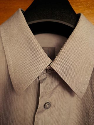 Camisa de vestir gris hombre