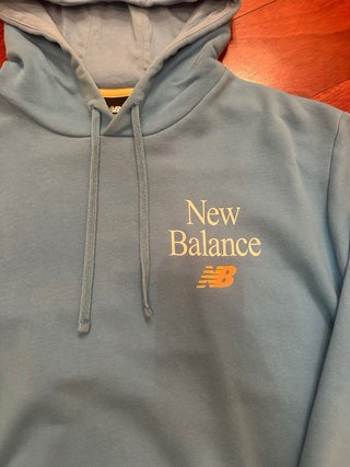 Felpa New Balance Azzurra Taglia L