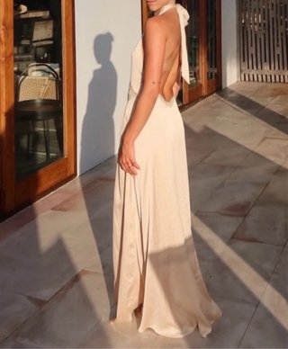 Vestido largo bordados