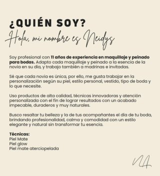 Maquillaje y Peluquería para Novias
