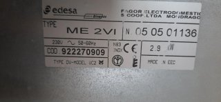 Vitrocerámica 2 fuegos