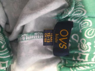 Shorts bandana verde