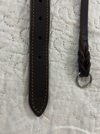 2 Collares Cuero Natural Perro