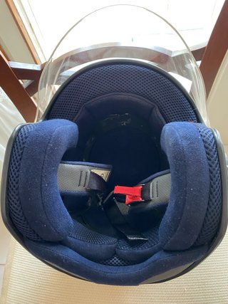 Casco moto BYE M nero/argento