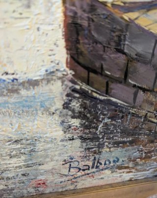 Pintura al óleo Balboa Puente París