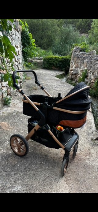Carrito Bebé Plegable Negro silla de paseo