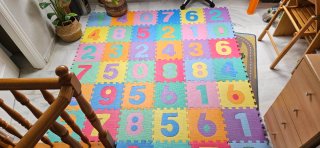 Alfombra infantil números puzzle
