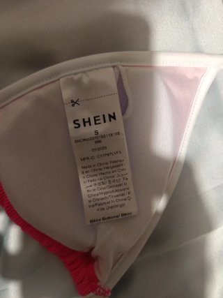 Costume da bagno donna fucsia e bianco