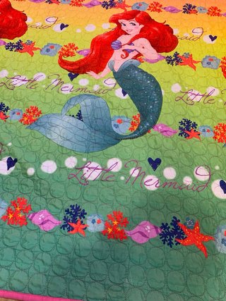 Copriletto trapuntato singolo Ariel Disney