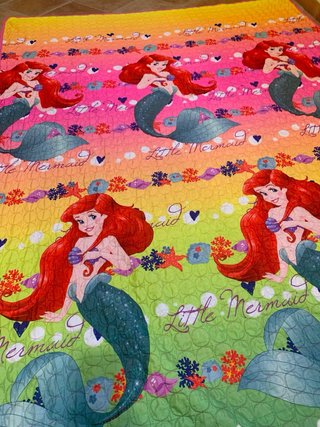 Copriletto trapuntato singolo Ariel Disney