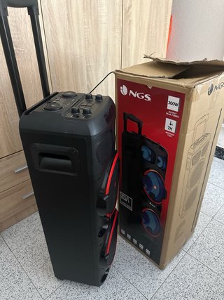 Altavoz NGS Wild Dub 1 Negro y Rojo